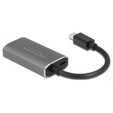 DeLOCK Mini DisplayPort 1.4 > HDMI, Adaptateur Noir/gris, 0,2 mètres, 8K, HDR
