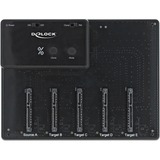 DeLOCK Station d'accueil et de clonage USB 3.0 pour 5x 2.5" SATA HDD/SSD Noir
