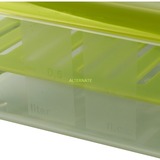 Emsa CLIP & GO XL Boîte de rangement alimentaire 1,3 L Vert, Transparent 1 pièce(s), Lunch-Box Transparent/Vert, Boîte de rangement alimentaire, Adulte, Vert, Transparent, Monochromatique, Carré, Allemagne