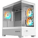 GIGABYTE  boîtier midi tower Blanc | 2x USB-A | RGB | Window