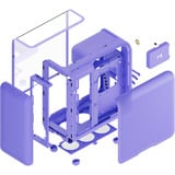 HYTE X50 boîtier midi tower Violet | 2x USB-A | 1x USB-C | Window