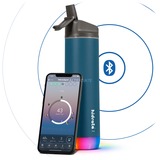 HidrateSpark Gourde intelligente Steel Straw DeepBlue, 620 ml bleu foncé, Bluetooth
