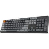 Keychron K10-J1, clavier Noir/gris, Layout BE, Gateron G Pro Red, LED RGB, ABS, Hot-swappable, Bluetooth