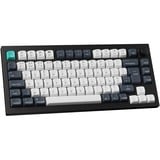 Keychron Q1 Max-M1 QMK, clavier Noir, Layout BE, Gateron Jupiter Red, RGB led, 75%, Hot-swappable, Bluetooth, 2.4GHz