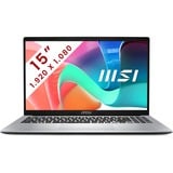 MSI Modern 15 (F1MG-007BE) 15.6" PC portable  Argent | Core 5 120U | Iris Xe Graphics | 16 Go | 512 Go SSD
