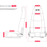 Next Level Racing Flight Seat 2.0, Siège de course Noir/gris