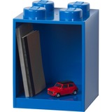 Room Copenhagen Étagère en briques LEGO, 4 montants Bleu