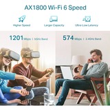 TP-Link RE605X AX1800 Wi-Fi Range Extender , Répéteur Blanc