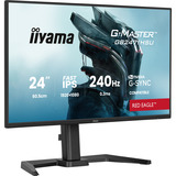 iiyama G-Master Red Eagle GB2471HSU-B1 23.8" Moniteur gaming  Noir, 240 Hz, HDMI, DisplayPort, audio, USB-C, NVIDIA G-Sync