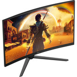 AOC C32G42ZE 31" Moniteur gaming incurvé  Noir/Rouge, HDMI, DisplayPort, 260 Hz OC