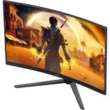 AOC  31" Moniteur gaming incurvé  Noir/Rouge