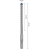 Bosch SDS plus-7X 1 pièce(s), Perceuse Marteau perforateur, 9 mm, 165 mm, Brique, Béton, Ciment dur, Pierre naturelle, Grès, pierre, 10 cm, SDS Plus
