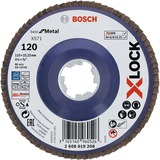 Bosch X-LOCK X571 Disque à rabats, Meule d’affûtage Disque à rabats, Moyeu plat, Acier inoxydable, Acier, Bosch, 2,22 cm, 11,5 cm