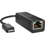 HP USB-C > RJ-45, Adaptateur Noir, 0,1 mètres