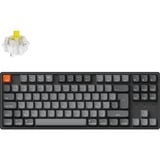 Keychron K8 Max-J4Z RGB clavier mécanique Noir, Layout BE (AZERTY), Keychron Super Banana, 80 % (TKL), Hot-swappable, Bluetooth, 2.4GHz