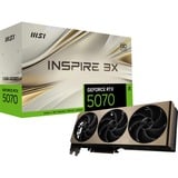MSI GeForce RTX 5070 12G INSPIRE 3X OC, Carte graphique 3x DisplayPort, 1x HDMI