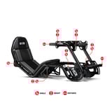 Next Level Racing F-GT Pro Formula et GT, Simulateur de course Noir