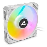 Sharkoon Rebel F50 PWM ventilateur de boîtier RGB  Blanc, 120 x 120 x 25 mm