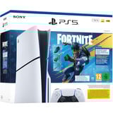 Sony PlayStation 5 Console (Slim) - 1To - Fortnite Flowering Chaos Bundle (PS5), Console de jeu Blanc/Noir