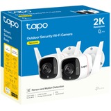 TP-Link Tapo C310P2 Wi-Fi, Caméra de surveillance Blanc, 2 pièces