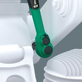 Wera 8100 SB 12 Jeu de cliquets Zyklop Comfort, Set d'outils Noir/Vert, Levier de changement, 3/8" drive, métrique, 16 pièces