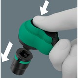 Wera 8100 SB 12 Jeu de cliquets Zyklop Comfort, Set d'outils Noir/Vert, Levier de changement, 3/8" drive, métrique, 16 pièces