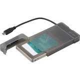 i-tec MySafe USB-C 3.1 Gen. 2 Easy 2.5", Boîtier disque dur Gris/transparent