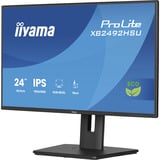 iiyama ProLite XB2492HSU-B1 écran plat de PC 61 cm (24") 1920 x 1080 pixels Full HD LED Noir Moniteur  Noir (Mat), 61 cm (24"), 1920 x 1080 pixels, Full HD, LED, 3 ms, Noir