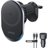 Anker 25W Prime chargeur de voiture sans fil Noir, 1x USB-C, 1x USB-A