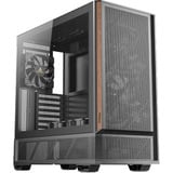 Antec  boîtier midi tower Noir/bois | 2x USB-A | 1x USB-C | Window