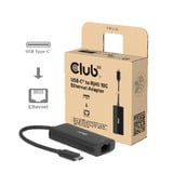 Club 3D CAC-2531 USB-C vers RJ45 10G Ethernet, Adaptateur Noir, USB-C, RJ-45 10 Gbps