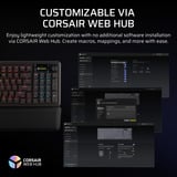 Corsair RGB clavier gaming mécanique Noir, Layout US (QWERTY), Corsair MGX, 96%