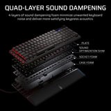 Corsair VANGUARD PRO 96 RGB clavier gaming mécanique Noir, Layout US (QWERTY), Corsair MGX, 96%, QWERTY US, MGX, 96%, RGB, hot-swap