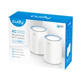 Cudy AC1200 Mesh Wi-Fi System (2-Pack), Routeur maillé Blanc