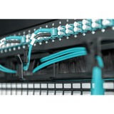 Digitus Panneau de guidage des câbles avec brosses pour armoires de 483 mm (19"), Guide-câble Noir, 1 HE