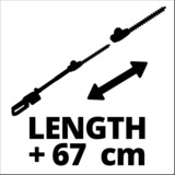 Einhell GC-HH 18/45 Lame unique 3,17 kg, Taille-haies Rouge/Noir, Batterie, 18 V, 3,17 kg, 450 mm