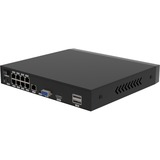 Foscam FN9108HE, Enregistreur vidéo réseau PoE 5MP à 8 canaux, Enregistreur vidéo en réseau Noir, PoE, sans disque dur