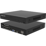 Foscam FN9108HE, Enregistreur vidéo réseau PoE 5MP à 8 canaux, Enregistreur vidéo en réseau Noir, PoE, sans disque dur