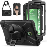 Just in Case Samsung Galaxy Tab Active3/Active5 - Shockproof Case, Housse pour tablette Noir