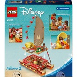 LEGO Disney - Le canoë d'aventure de Vaiana, Jouets de construction 43270