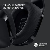 Logitech G733 LIGHTSPEED WIRELESS RGB casque gaming over-ear Noir, Casque, Arceau, Jouer, Noir, Binaural, Rotatif