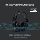 Logitech G733 LIGHTSPEED Wireless RGB casque gaming over-ear Noir, PC, PlayStation 4