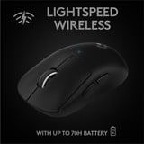 Logitech G PRO X SUPERLIGHT, Souris gaming Noir, 100 - 25 600 dpi