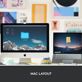 Logitech MX Keys Mini pour Mac Minimalist, clavier Graphite, Mise en page aux États-Unis (international), Bluetooth