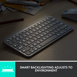 Logitech MX Keys Mini pour Mac Minimalist, clavier Graphite, Mise en page aux États-Unis (international), Bluetooth