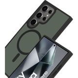 Mobiparts Samsung Galaxy S24 Ultra - MagSafe hardcover case, Housse smartphone Noir/gris