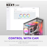 NZXT F420 RGB ventilateurs de boîtier Blanc, 3 pièces, 420 x 140 x 25 mm, PWM