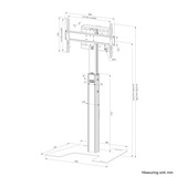 Neomounts Pied de sol FL45S-825BL1, Système de support Noir