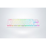 Razer Deathstalker V2 Pro TKL RGB clavier gaming mécanique Blanc, Layout US (QWERTY), Razer Linear Optical (Red), 80 % (TKL), Bluetooth
