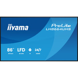 iiyama ProLite LH8664UHS-B3AG, Affichage public Noir (Mat)